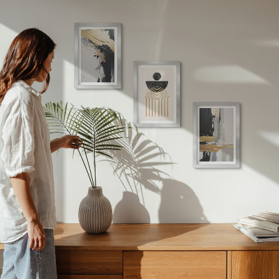 Gallery wall Geometrische abstracte elegante compositie