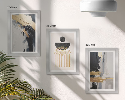 Gallery wall Geometrische abstracte elegante compositie