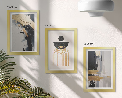 Gallery wall Geometrische abstracte elegante compositie