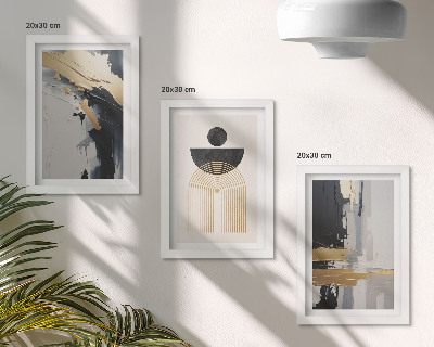Gallery wall Geometrische abstracte elegante compositie