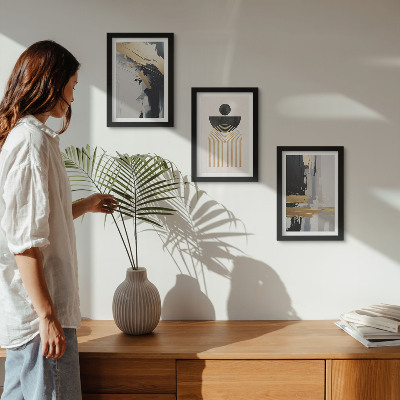 Gallery wall Geometrische abstracte elegante compositie