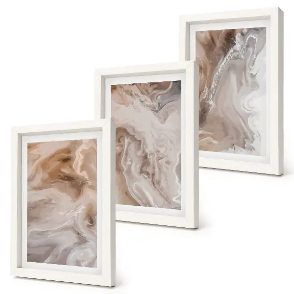 Gallery wall Abstracte marmerpatronen met steenstructuur