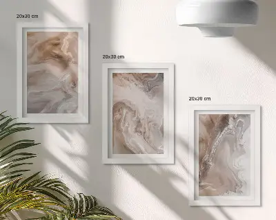 Gallery wall Abstracte marmerpatronen met steenstructuur