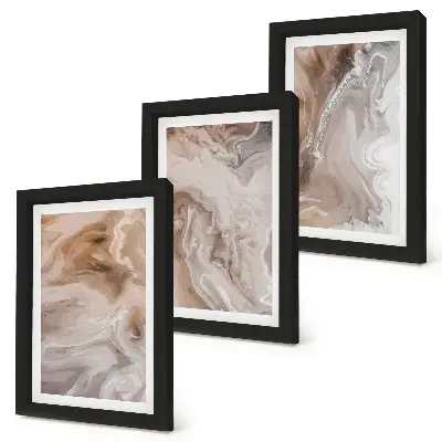 Gallery wall Abstracte marmerpatronen met steenstructuur