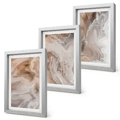 Gallery wall Abstracte marmerpatronen met steenstructuur