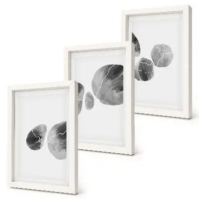 Gallery wall Verfvlekken abstract minimalistisch schilderij