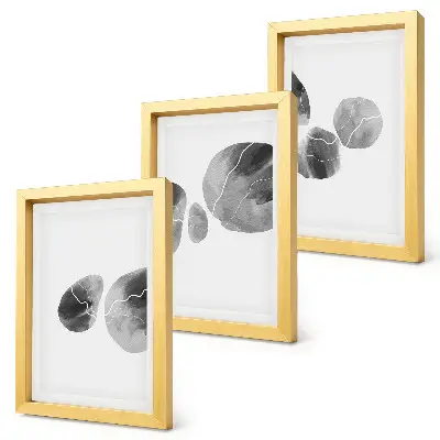 Abstract minimalistisch schilderij met verfvlekken gallery wall