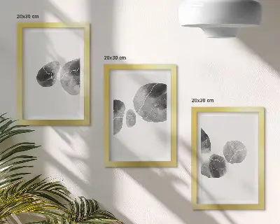Abstract minimalistisch schilderij met verfvlekken gallery wall