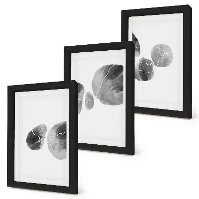 Abstract minimalistisch schilderij met verfvlekken gallery wall