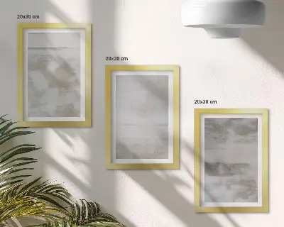 Gallery wall met versleten texturen in moderne industriële stijl