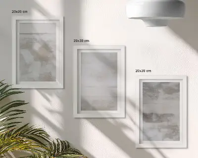Gallery wall met versleten texturen in moderne industriële stijl