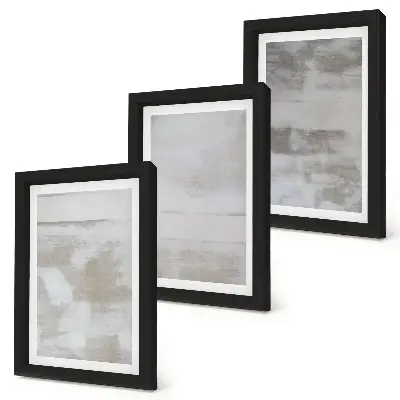 Gallery wall met versleten texturen in moderne industriële stijl