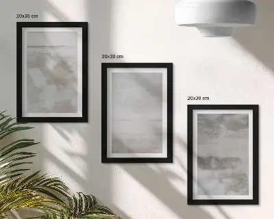 Gallery wall met versleten texturen in moderne industriële stijl