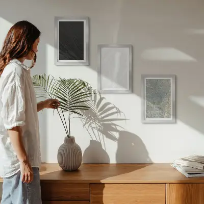 Wanddecoratie elegante stenen constructies in diverse kleuren