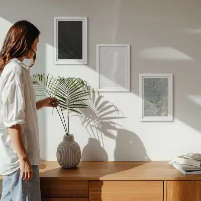 Wanddecoratie elegante stenen constructies in diverse kleuren