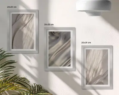 Gallery wall Detailopname van natuurlijke textielstructuren in boho-stijl
