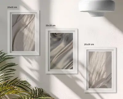 Gallery wall Detailopname van natuurlijke textielstructuren in boho-stijl