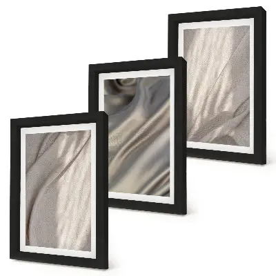Gallery wall Detailopname van natuurlijke textielstructuren in boho-stijl