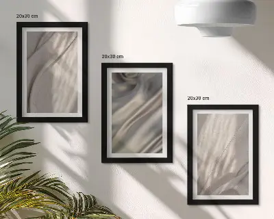 Gallery wall Detailopname van natuurlijke textielstructuren in boho-stijl