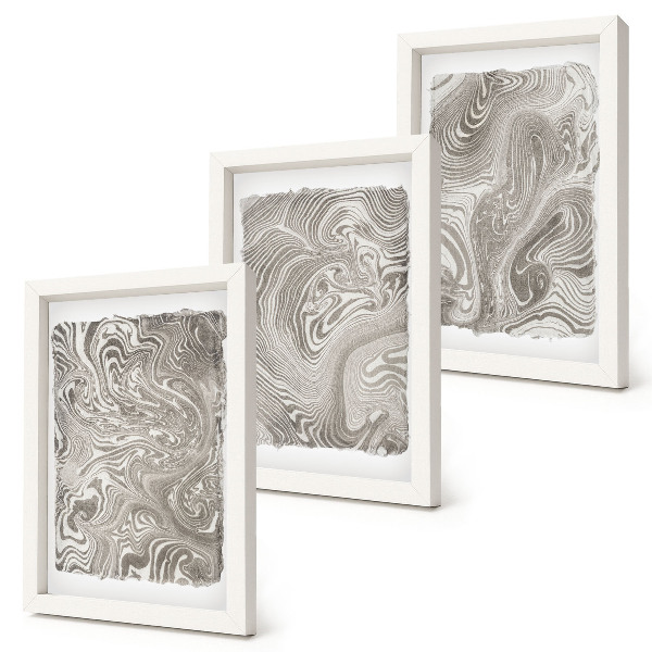 Gallery wall Abstracte schilderkunst met moderne vormen