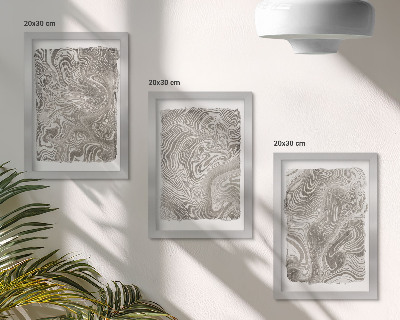 Gallery wall Abstracte schilderkunst met moderne vormen