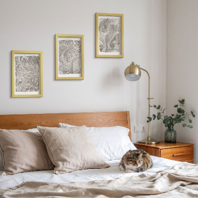 Gallery wall Abstracte schilderkunst met moderne vormen