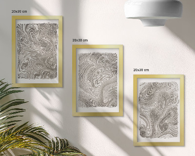 Gallery wall Abstracte schilderkunst met moderne vormen