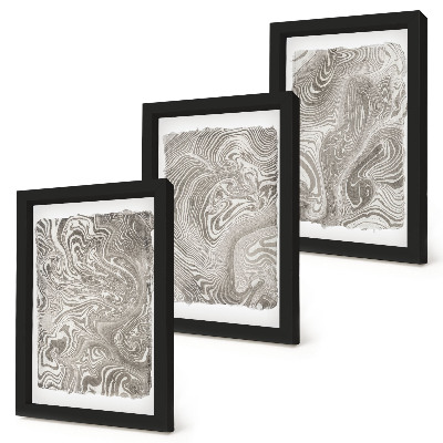 Gallery wall Abstracte schilderkunst met moderne vormen