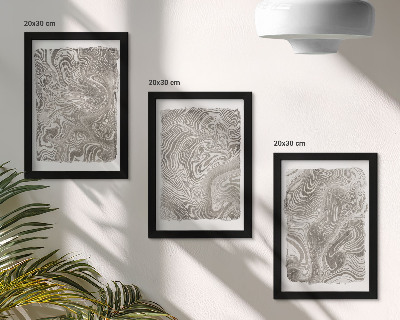 Gallery wall Abstracte schilderkunst met moderne vormen