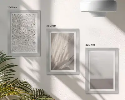 Gallery wall met verfijnde natuurlijke texturen in boho-stijl