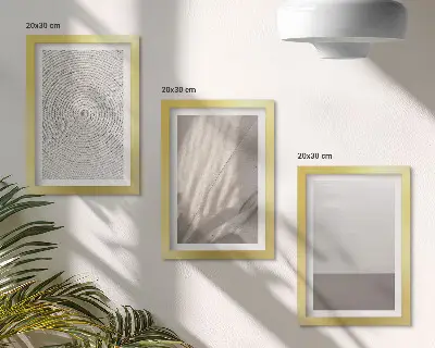 Gallery wall met verfijnde natuurlijke texturen in boho-stijl