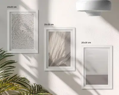 Gallery wall met verfijnde natuurlijke texturen in boho-stijl