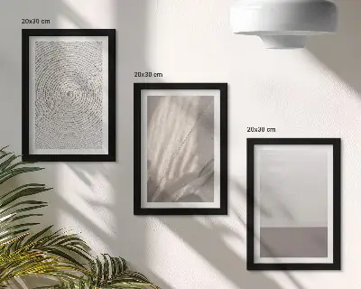 Gallery wall met verfijnde natuurlijke texturen in boho-stijl