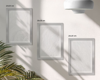 Set van ingelijste schilderijen Elegante lineaire structuur van marmer.
