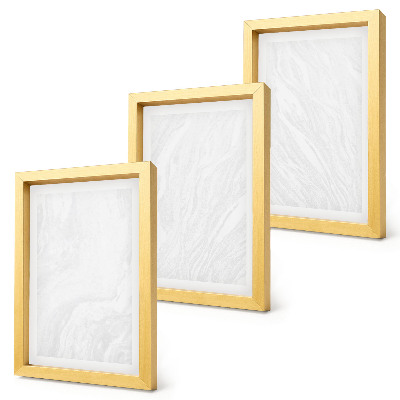 Set van ingelijste schilderijen Elegante lineaire structuur van marmer.