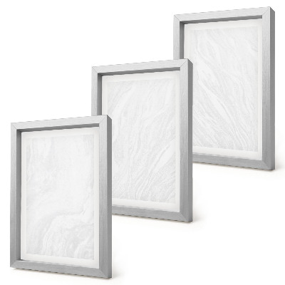 Set van ingelijste schilderijen Elegante lineaire structuur van marmer.