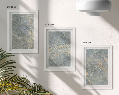 Gallery wall Decoratieve steenstructuur van groen geaderd marmer.