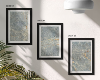Gallery wall Decoratieve steenstructuur van groen geaderd marmer.