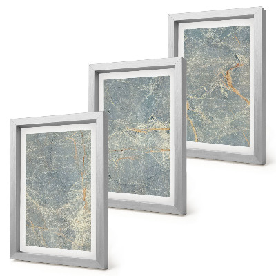 Gallery wall Decoratieve steenstructuur van groen geaderd marmer.