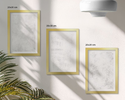 Set van ingelijste schilderijen Witte stippen op een minimalistische achtergrond op canvas