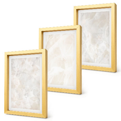 Gallery wall Pastelkleurige stenen structuren van wit marmer