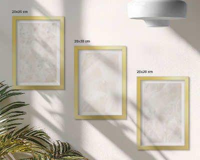 Gallery wall Pastelkleurige stenen structuren van wit marmer