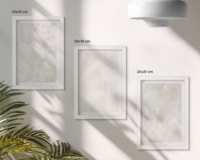 Gallery wall Pastelkleurige stenen structuren van wit marmer