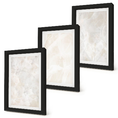 Gallery wall Pastelkleurige stenen structuren van wit marmer