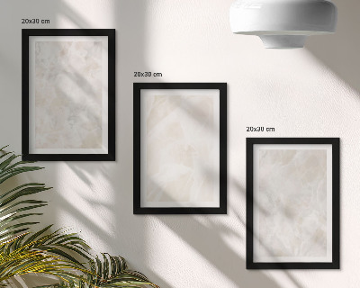 Gallery wall Pastelkleurige stenen structuren van wit marmer
