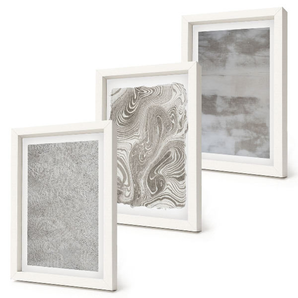 Set van ingelijste schilderijen Abstracte industriële structuren