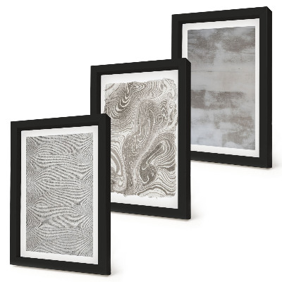 Set van ingelijste schilderijen Abstracte industriële structuren