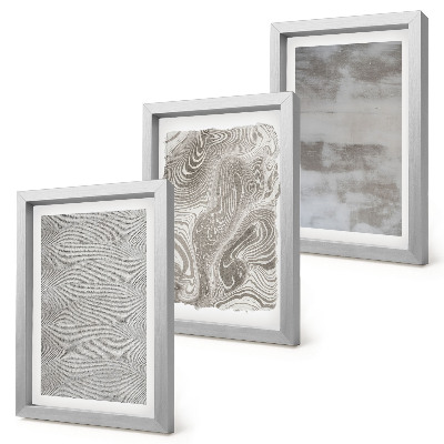 Set van ingelijste schilderijen Abstracte industriële structuren