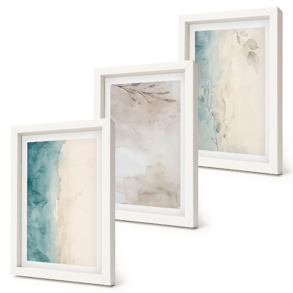 Gallery wall Subtiele aquarelachtige textuur