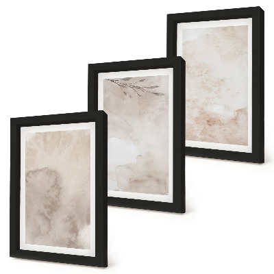 Gallery wall Textuur van gemorste aquarelverf in boho-stijl